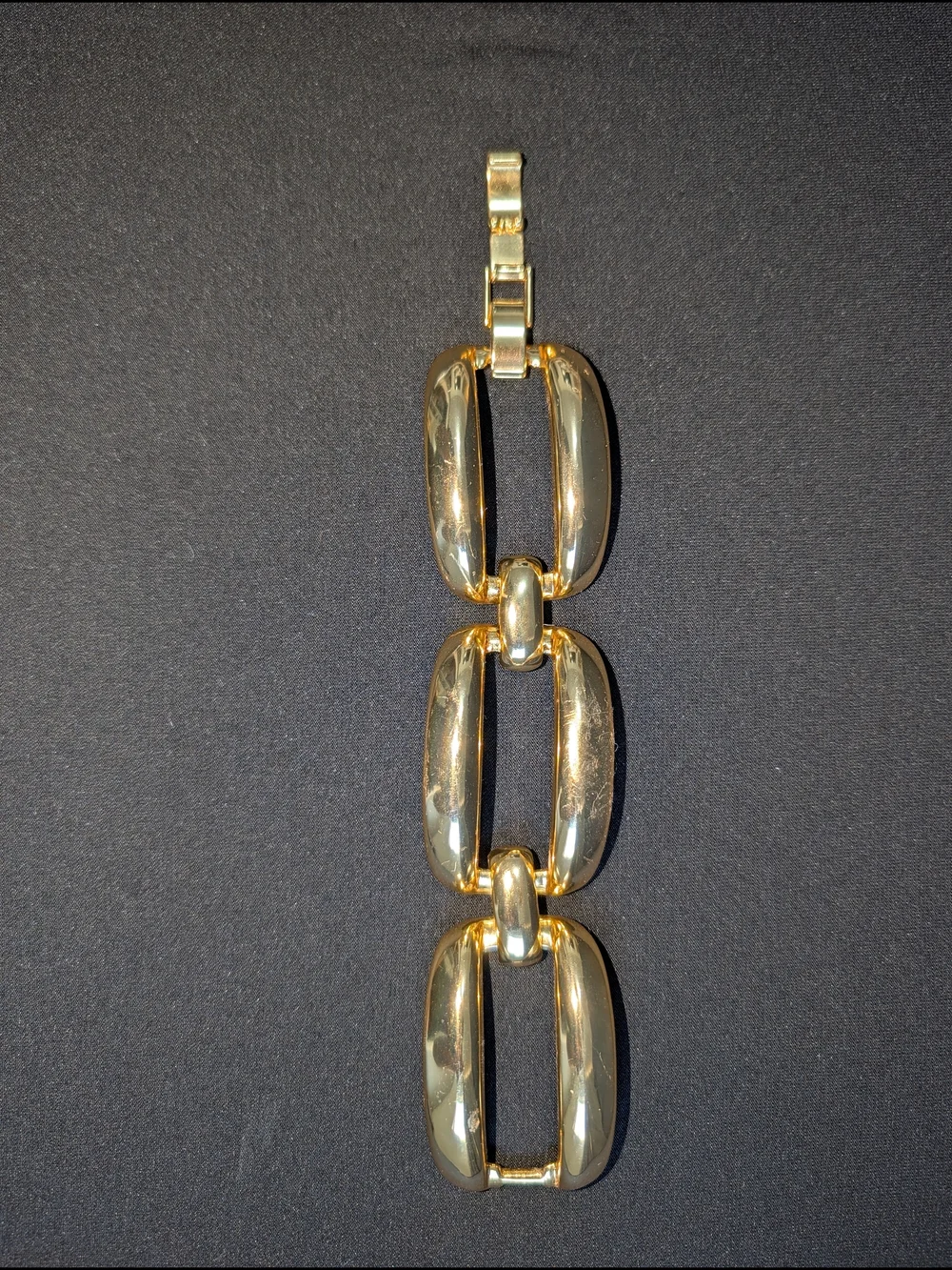 J Crew Golden Metallic Linked Chain Cuff Bracelet - Women Jewelry